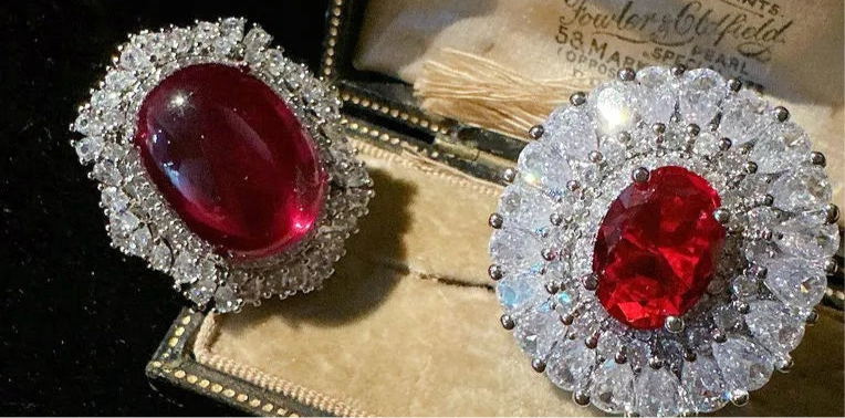 anello ovale cristal