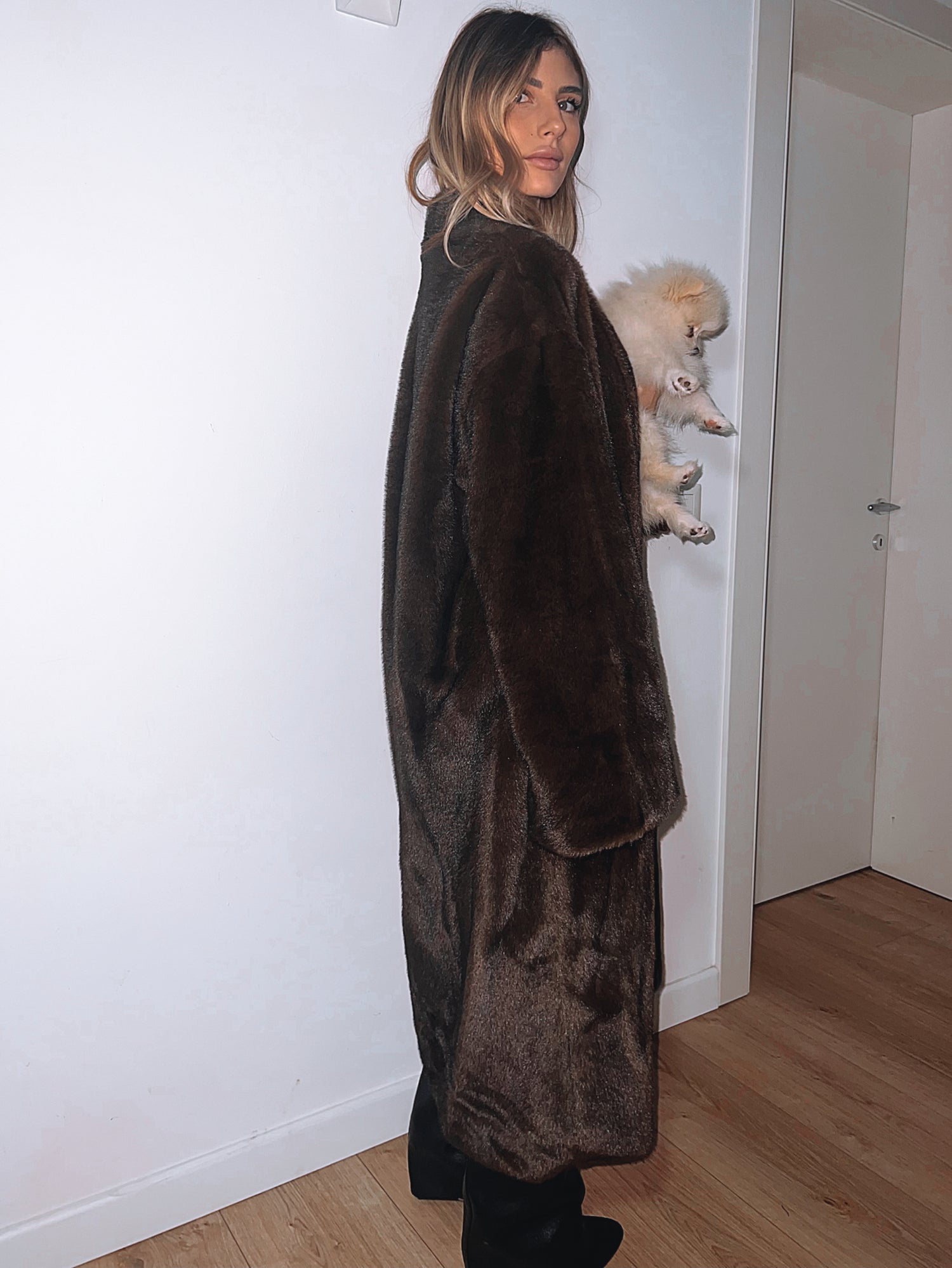 Ecopelliccia brown vintage