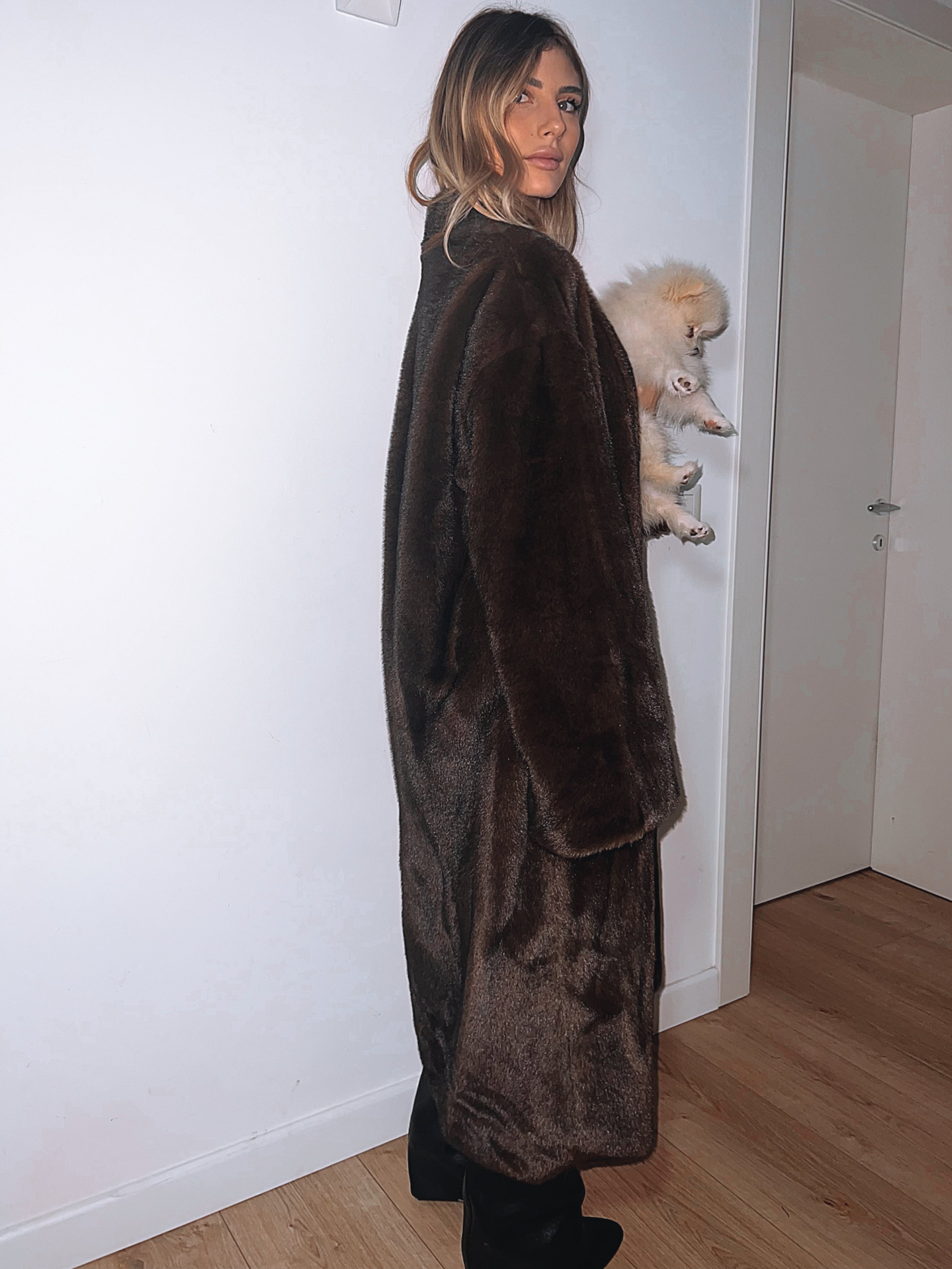 Ecopelliccia brown vintage