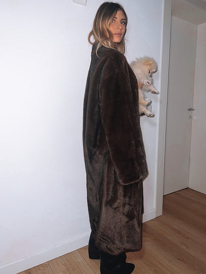 Ecopelliccia brown vintage