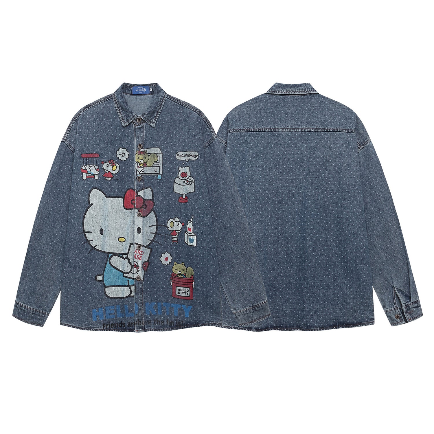 camicia di jeans hello kitty