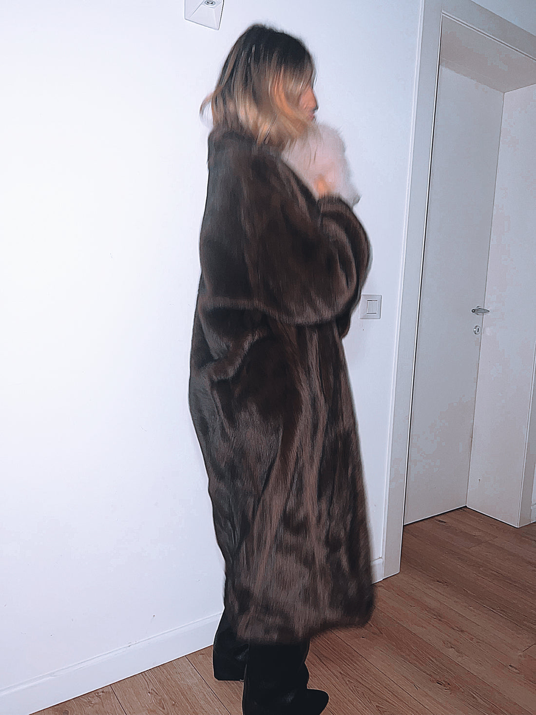 Ecopelliccia brown vintage