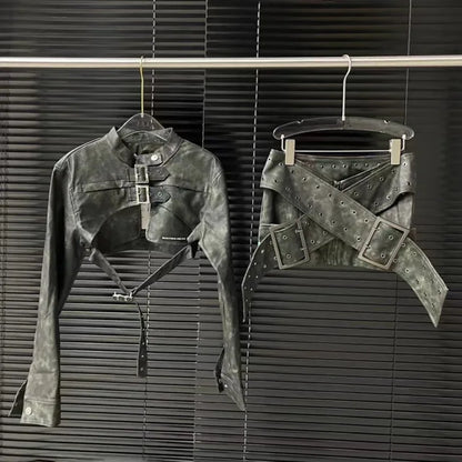 coordinato clara in pelle