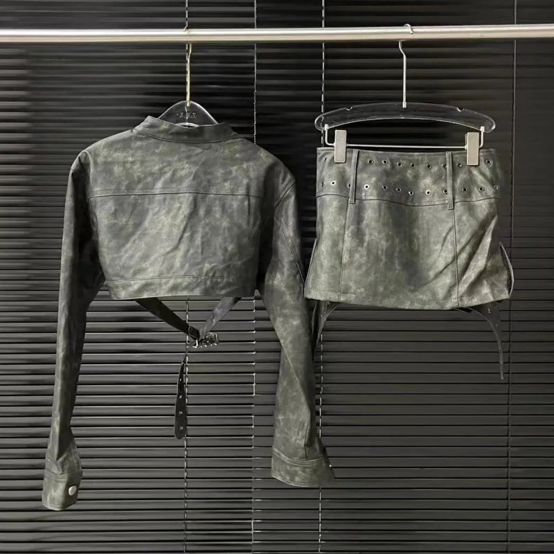 coordinato clara in pelle