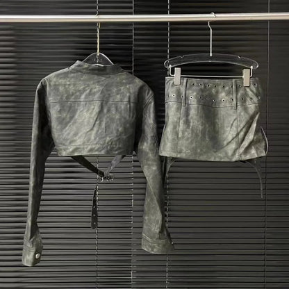 coordinato clara in pelle