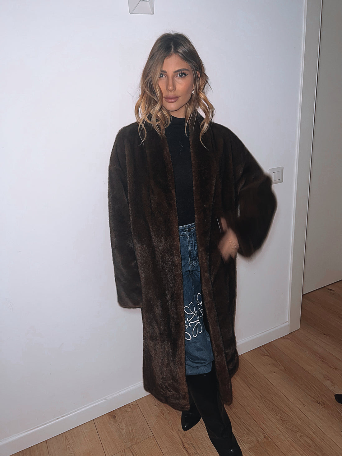 Ecopelliccia brown vintage