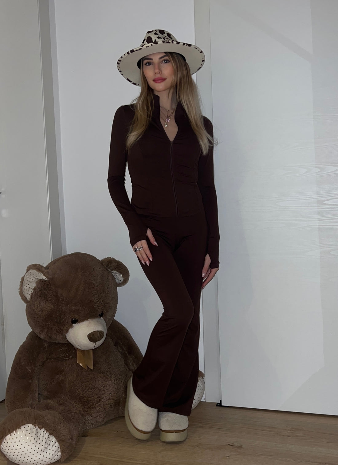 Coordinato sporty marrone