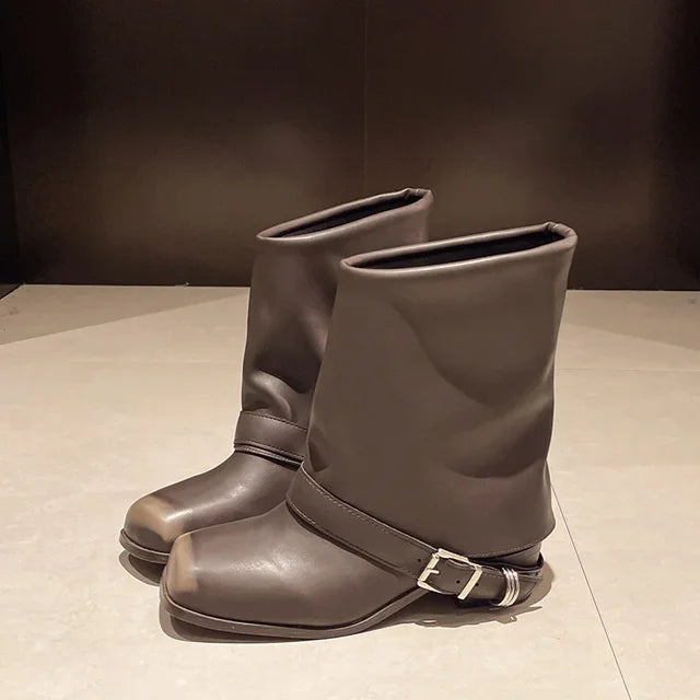 stivale cowboy in ecopelle