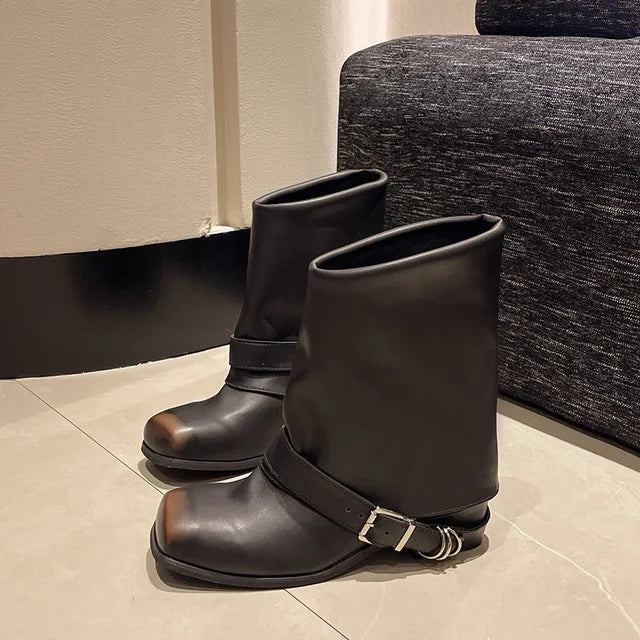 stivale cowboy in ecopelle