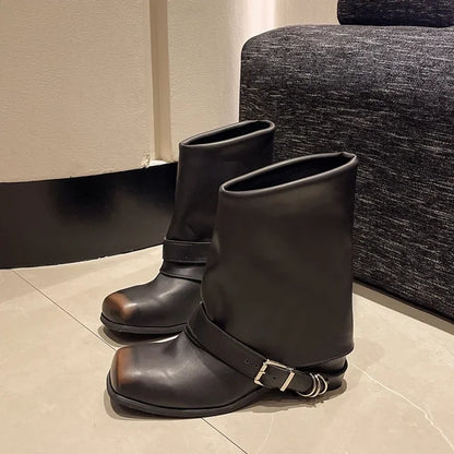 stivale cowboy in ecopelle