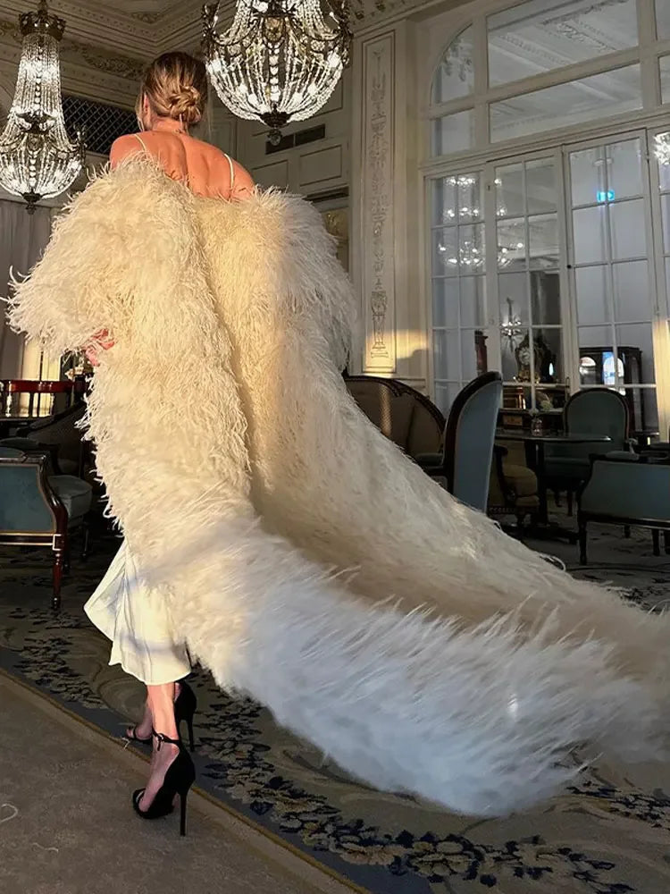 pelliccia sintetica nyc bianca