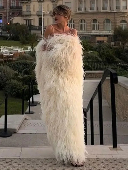 pelliccia sintetica nyc bianca