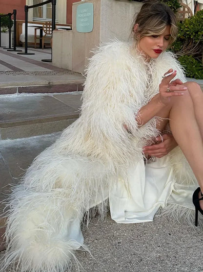 pelliccia sintetica nyc bianca