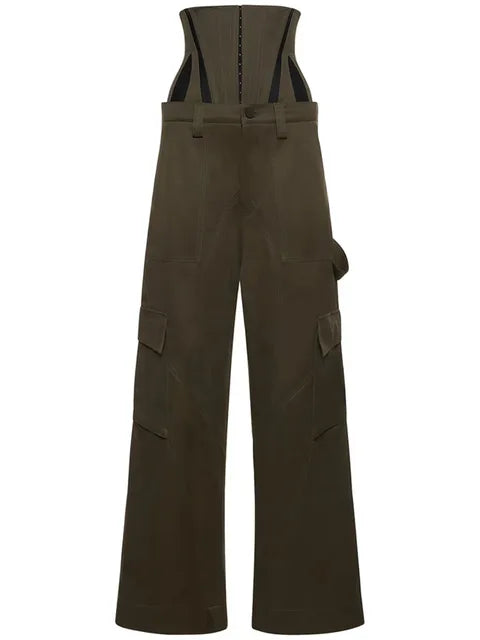 Pantaloni in due pezzi corsetto staccabile