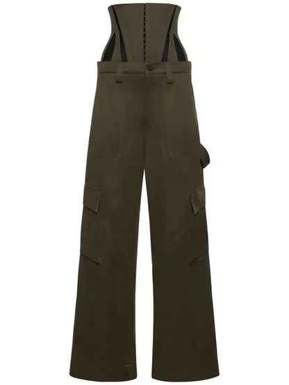 Pantaloni in due pezzi corsetto staccabile