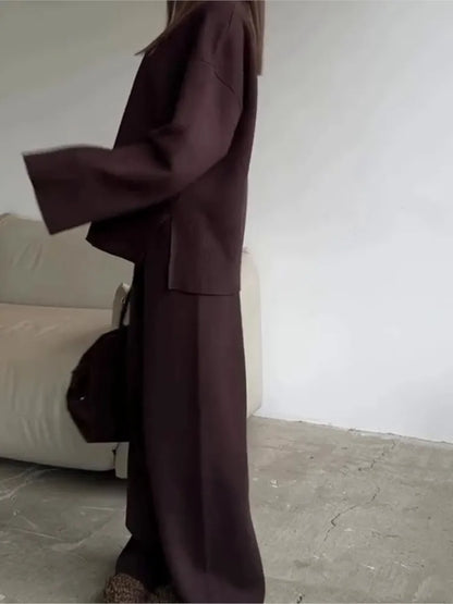 coordinato in maglia